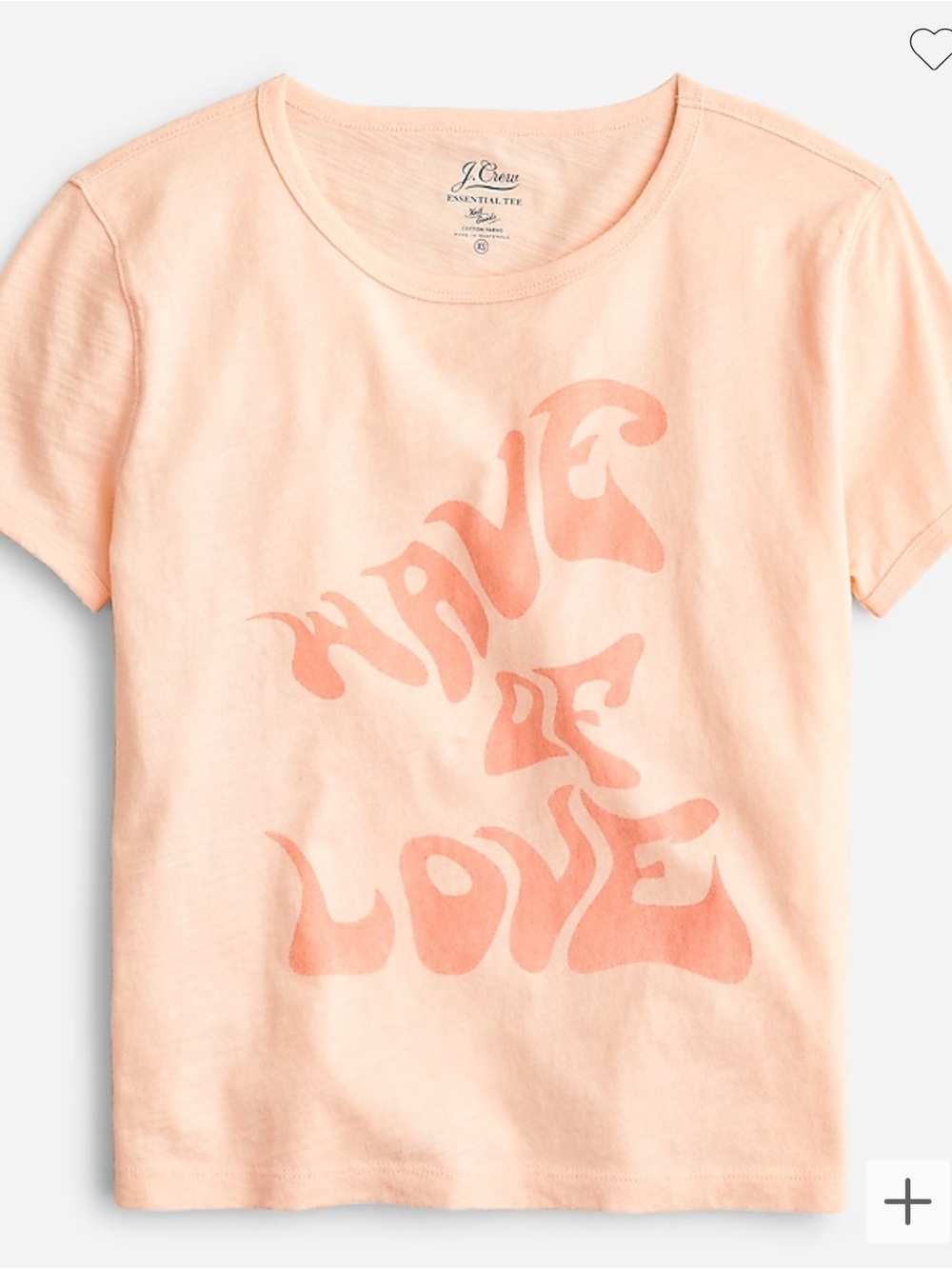 NEW J Crew Women's Wave Of Love Graphic T Shirt, M